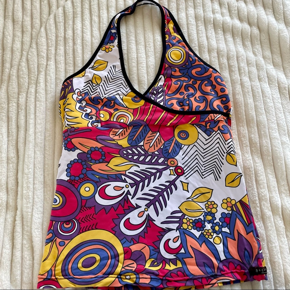 Yogabela Halter Top - Multi Print